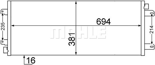 Condenser Air Conditioning 8FC351306-651 by BEHR