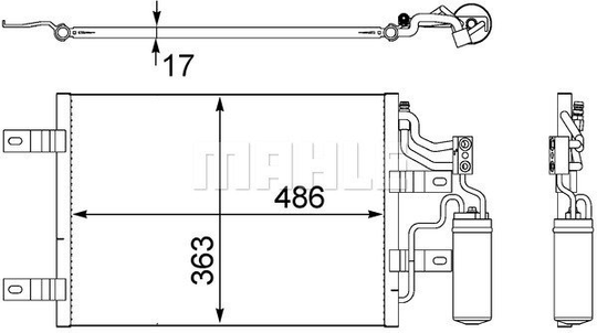 Condenser Air Conditioning 8FC351302-551 by BEHR