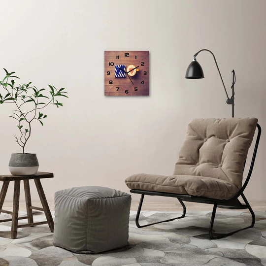 Coffee and a Gift Silent Wall Clock