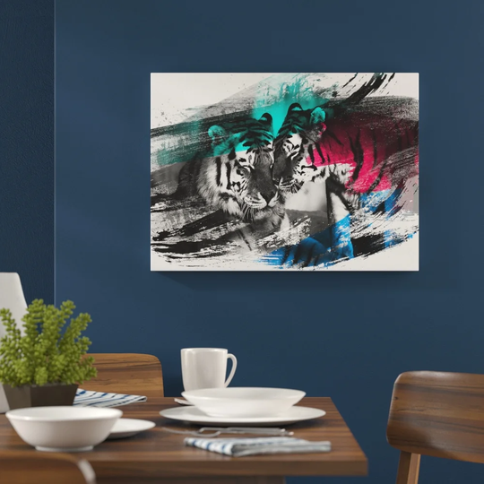 'Tigers' Graphic Art Print Poster