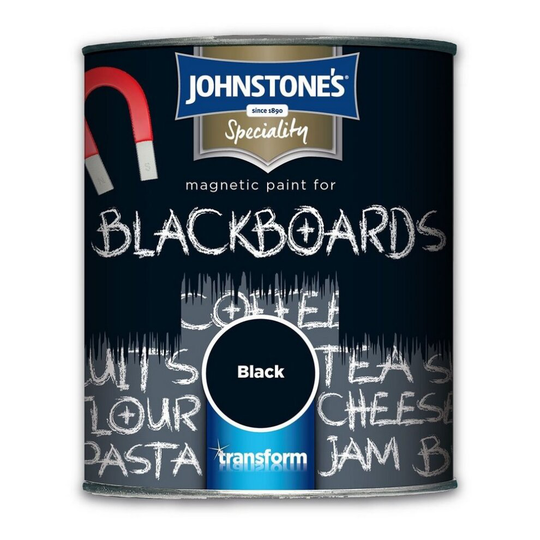 Johnstones Speciality Magnetic Paint for Blackboards 250ml Black