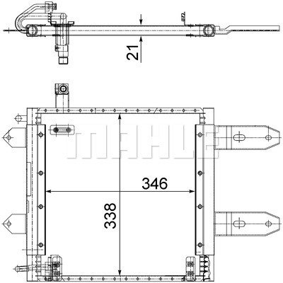 Condenser Air Conditioning 8FC351300-171 by BEHR