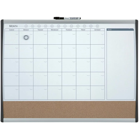 Nobo Magnetic Monthly Organiser Combi Board 58.5 x 43cm