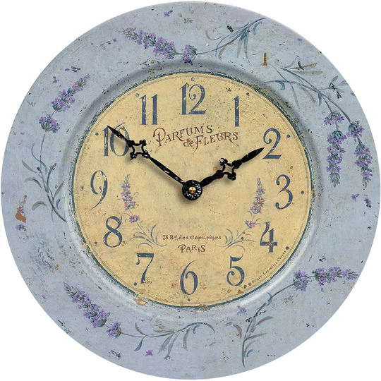36cm Lavender Theme Wall Clock