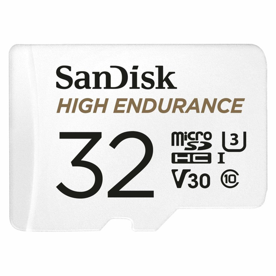 SanDisk 32GB HE microSDHC Card & Adpt