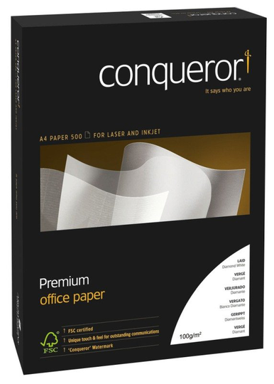 CONQUEROR CX22 DIAM WHT A4 100GSM PK500