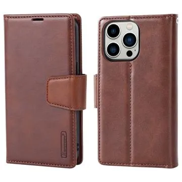Hanman Miro2 iPhone 14 Pro Max Wallet Case - Brown