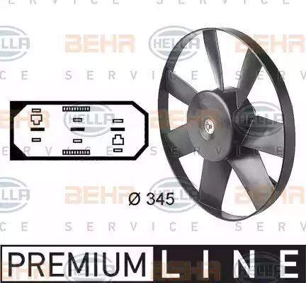Air Conditioning fan 8EW009144-581 by Hella