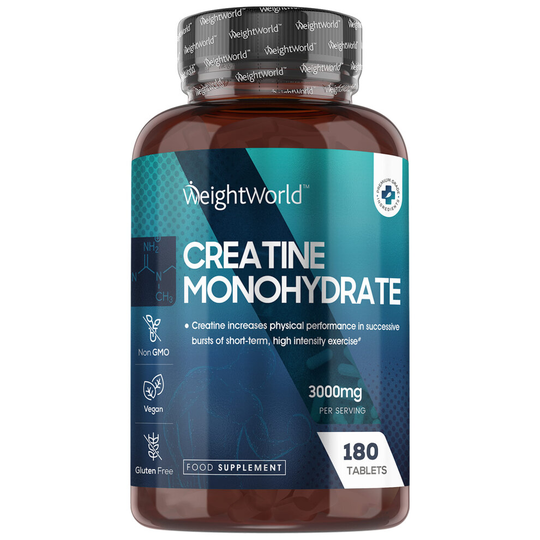 WeightWorld Creatine Monohydrate 3000mg - 180 Tablets - Gym Supplement