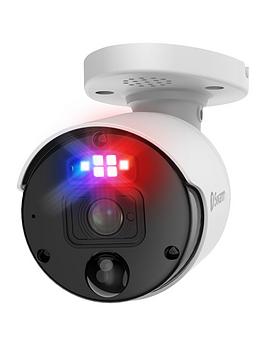 Swann Smart Security 4K Enforcer Bullet Cctv Camera With Controllable Red & Blue Flashing Lights, Spotlights & Sirens - Swnhd-900Be-Eu