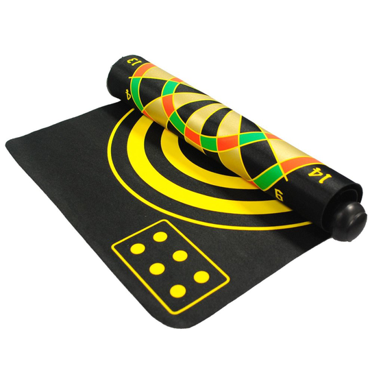 Kids Magnetic Roll Up Dartboard 6 Magnet Darts Double Sided Wall Hanging Game