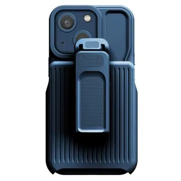 Explorer Series iPhone 14 Hybrid Case with Belt Clip - Dark Blue