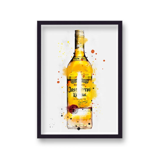 Spirit Graphic Splash Jose Cuervo Inspired by Vouvart - Picture Frame Graphic Art