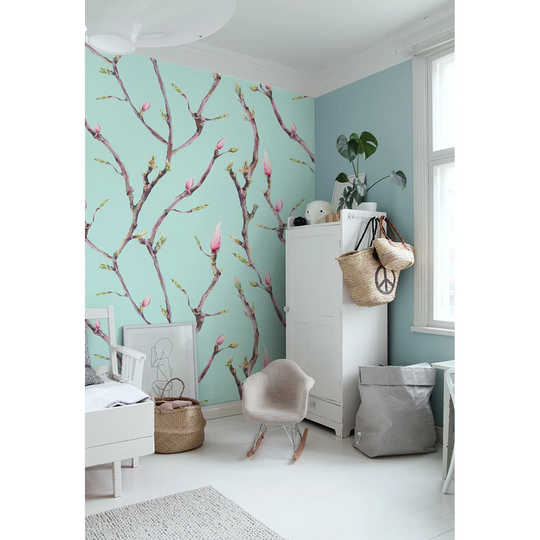 Walsall Branches Woodlforest Pastel Vintage Wallpaper