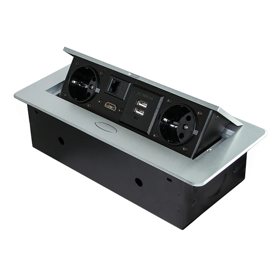 Pharris 13cm H x 14.5cm W Desk Socket