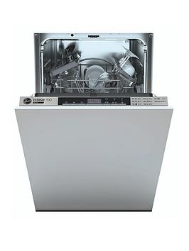 Hoover Hdih 2T1047 45Cm Wide Slimline Integrated Dishwasher - Black Touch Interface