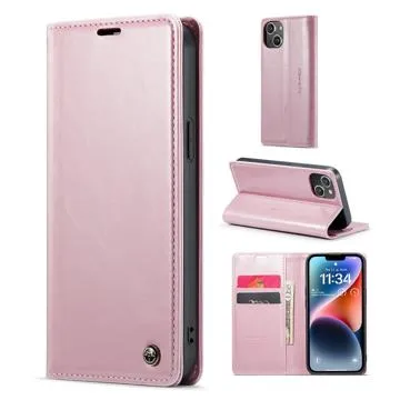 Caseme 003 Series iPhone 14 Plus Wallet Case - Pink