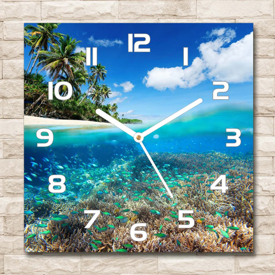Jmarion Coral Reef Silent Wall Clock