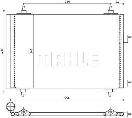 Condenser Air Conditioning 8FC351300-671 by BEHR