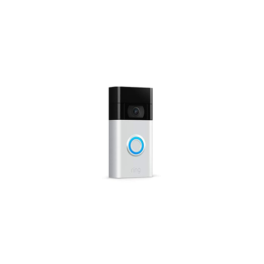 Ring Video Doorbell 1080p Camera | WiFi | Two Way Audio (2nd Gen) - Satin Nickel