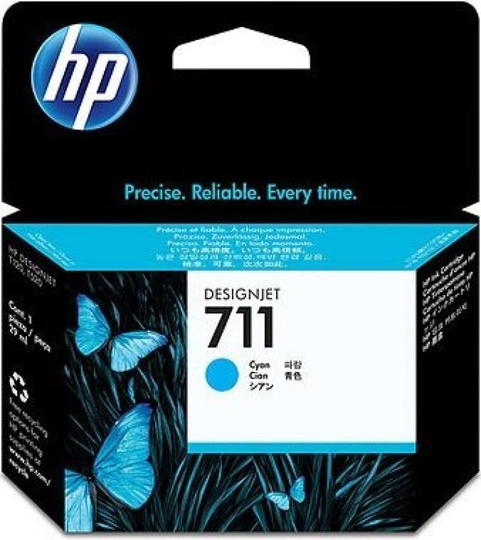 HP 711 Cyan Original Ink Cartridge - Standard Yield 29ml - CZ130A