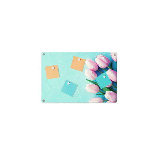 Tulips Magnetic Wall Mounted Photo Memo Board