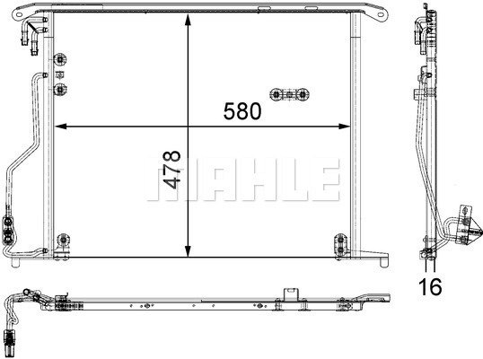 Condenser Air Conditioning 8FC351301-174 by BEHR