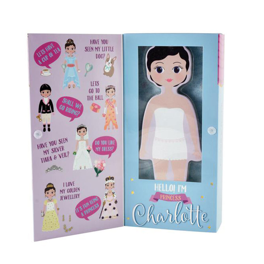Wooden Magnetic Dress up Doll - Charlotte