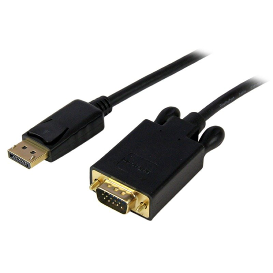 StarTech.com 10 Ft Displayport To Vga Adapter Converter Cable Dp To Vga 1920x1200 - Black