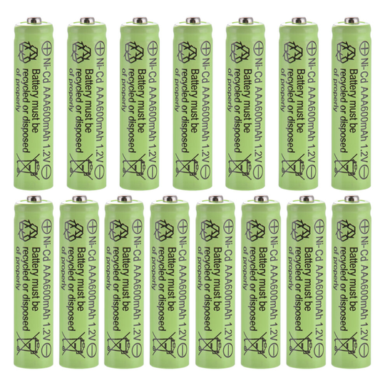 15pcs Ni-Cd AAA Rechargeable Battery Cell 1.2V 600mAh for Camera RC Toys BC903