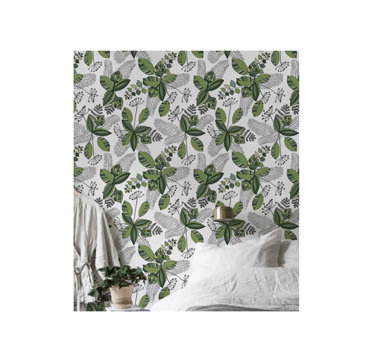 Ambrose Utensil Jungle Vector Botanical Wallpaper