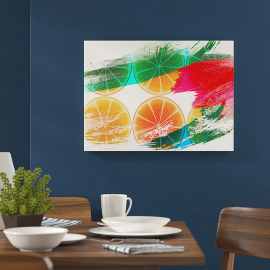 'Orange Slices' Graphic Art Print Poster