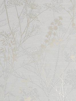 Superfresco Hedgerow Grey / Pale Gold Wallpaper