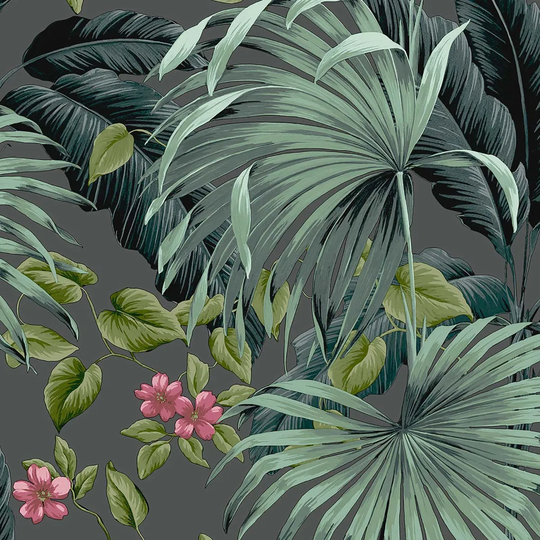 Belgravia Decor Retreat Leaf Green Wallpaper
