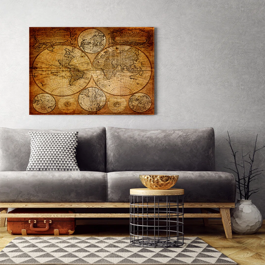 Brown Abstraction - Wrapped Canvas Graphic Art Print