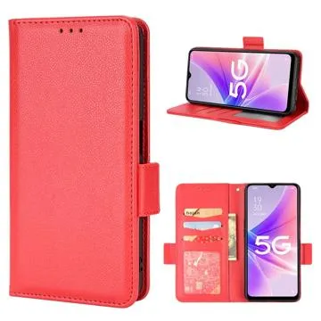 OnePlus Nord N300 Wallet Case with Magnetic Closure - Red