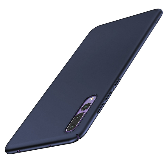 (Huawei P20, Blue) Ultra Thin Slim Hard Back Shockproof Plastic Phone Case Cover For Huawei P20 Pro Lite P10 Plus