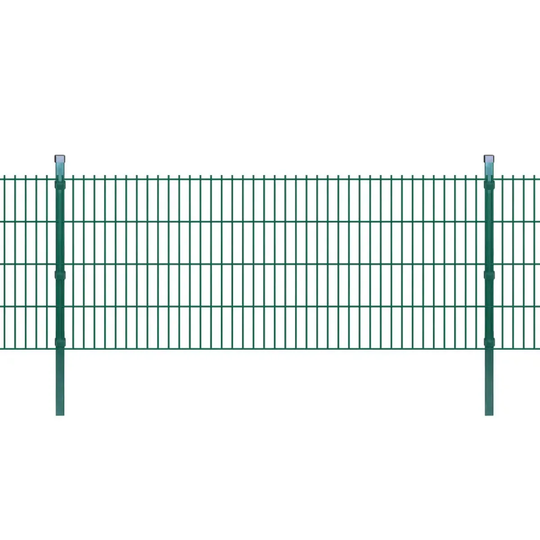 Vidaxl 2D Garden Fence Panels & Posts 2008X830 Mm 12 M - Green