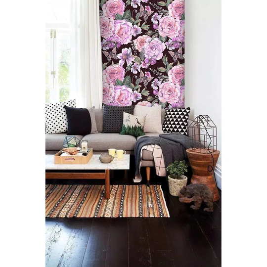 Madera Floral Wallpaper