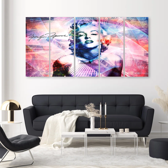 Canvas Print Marilyn Monroe Colour