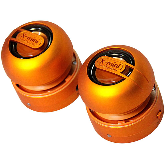 (Orange) XMI X-Mini Max Duo Portable Mini Speakers