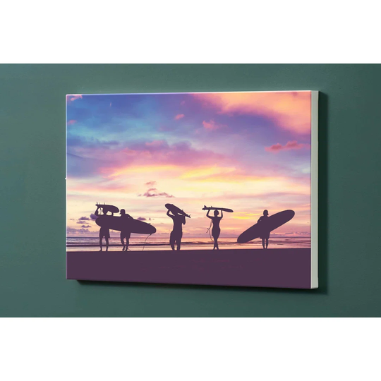 Surfing Magnetic Wall Mounted Photo Memo Board
