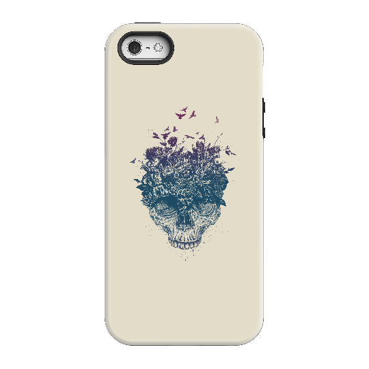 Balazs Solti Skulls And Flowers Phone Case for iPhone and Android - iPhone 5/5s - Tough Case - Matte