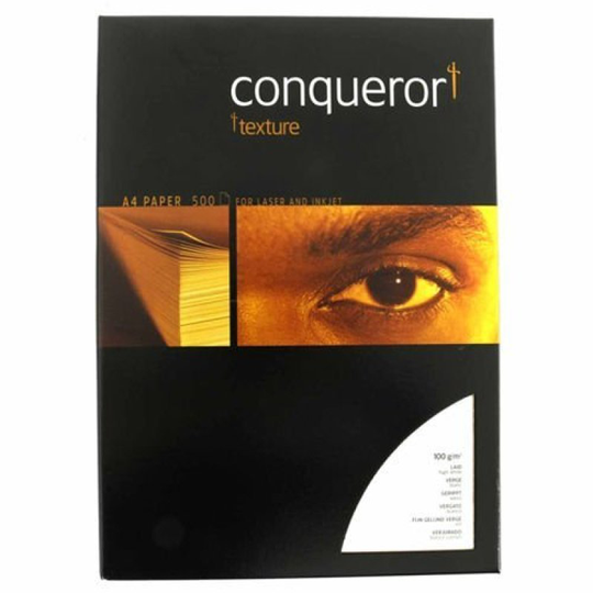 *Conqueror 100gsm A4 High White Bond Laid Multi-Function Business Paper - 500 Pack
