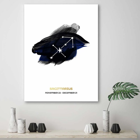 Canvas Print Star Sign Sagittarius