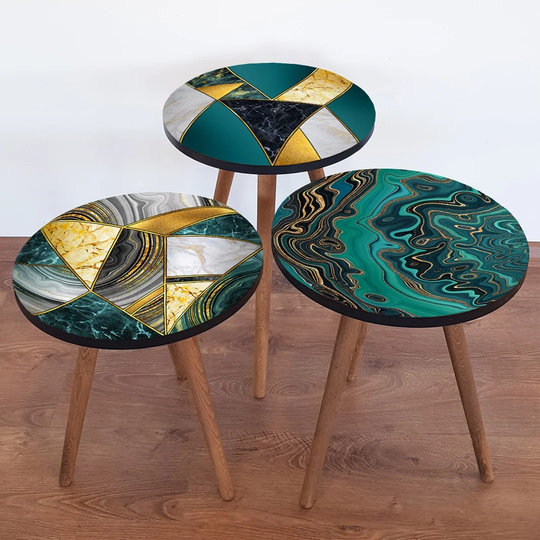 Baskin 3 Piece Nest of Tables
