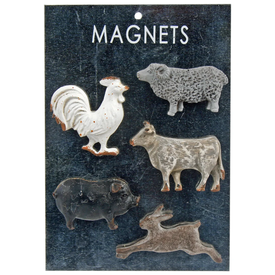 Animal 5 Piece Fridge Magnet Set