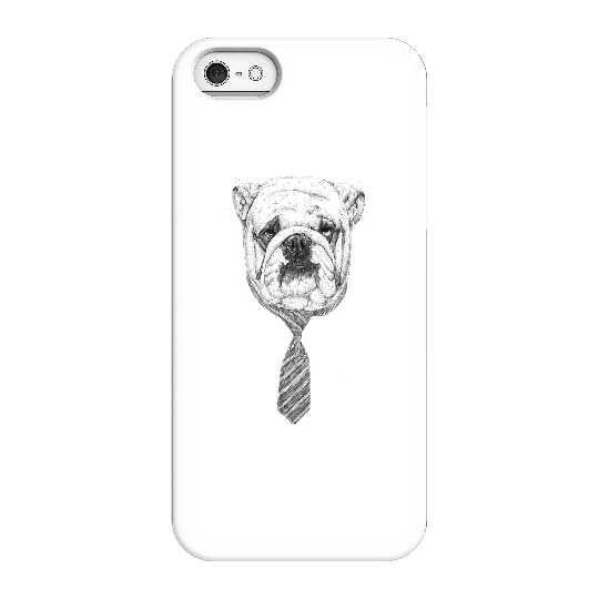 Balazs Solti Suited And Booted Bulldog Phone Case for iPhone and Android - iPhone 5/5s - Snap Case - Matte