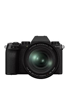 Fujifilm X-S10 Mirrorless Digital Camera With Xf16-80Mmf4 R Ois Wr Lens - Black