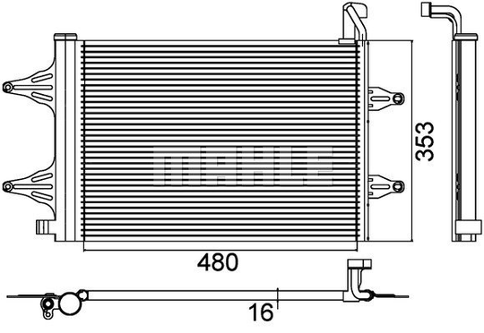 Condenser Air Conditioning 8FC351301-531 by BEHR